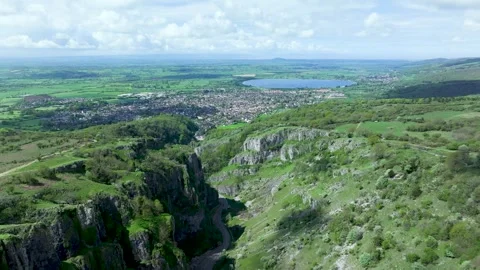 Cheddar Gorge Fly Over 스톡 동영상 241333772