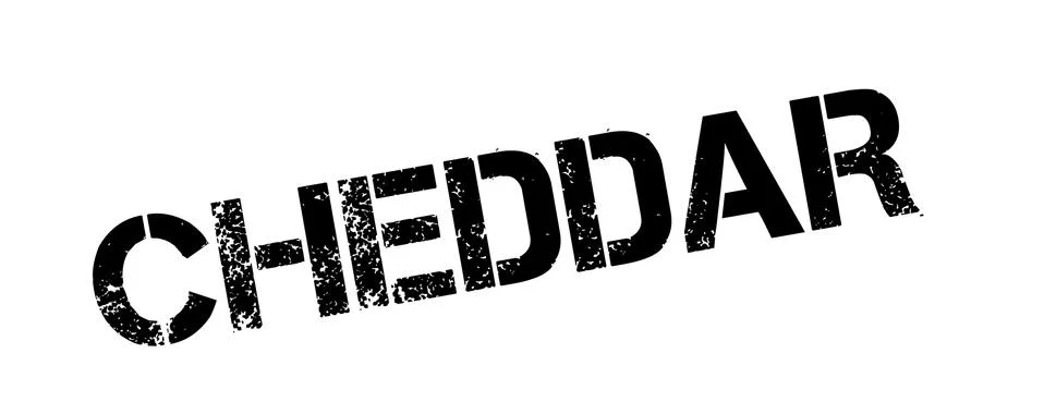 Cheddar rubber stamp Stock Illustration