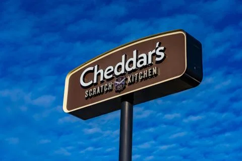 Cheddar's Scratch Kitchen Sign Stock Photos