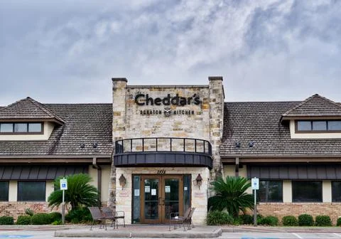 Cheddars scratch Kitchen storefront in Houston, TX. Foto stock