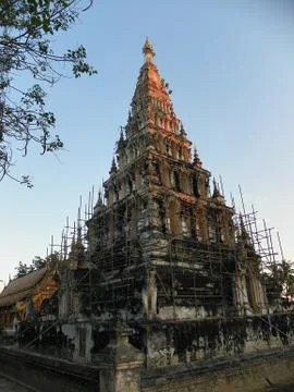 Chedi liam Temple 库存照片