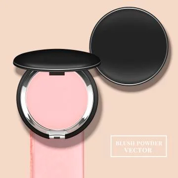 Cheek blush cases Illustrazione stock
