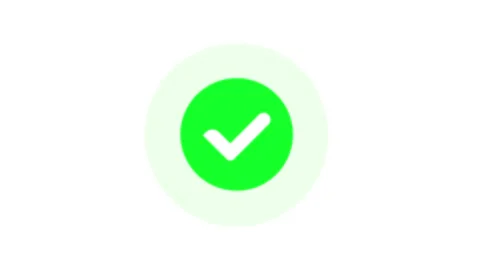 Cheek mark icon animation .icon concept 4k video. 库存影片 257762719