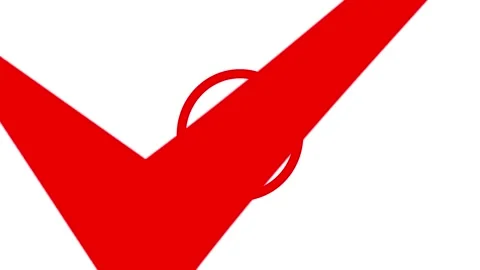 Cheek mark icon animation .icon concept 4k video. Video stock 257762961