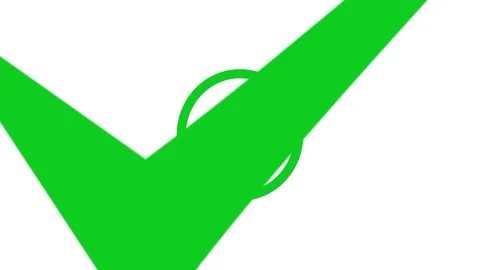 Cheek mark icon animation .icon concept 4k video. Stock Footage 257762964