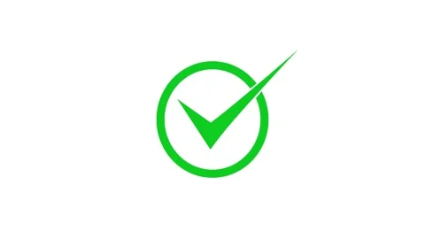 Cheek mark icon animation .icon concept 4k video. Stock Footage 257762974