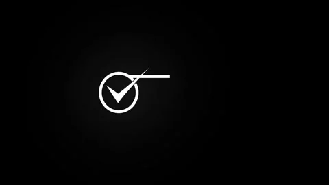 Cheek mark icon animation .icon concept 4k video. 스톡 동영상 257762975