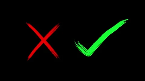 Cheek mark icon animation .icon concept 4k video. Stock Footage 257763010