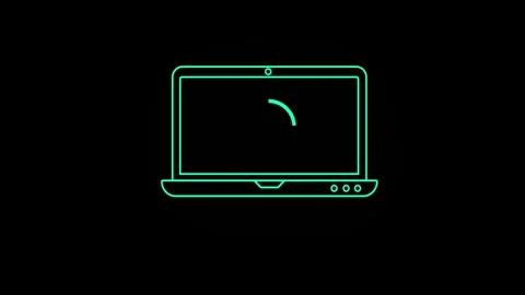 Cheek mark icon animation in laptop Видео 258432087