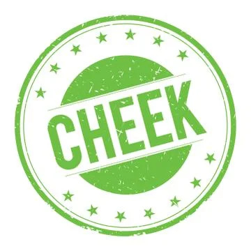 CHEEK stamp sign Stock Illustration
