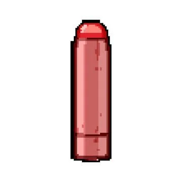 Cheeks blush compact pixel art vector illustration Stock Illustration