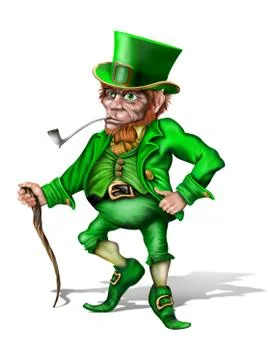 Cheeky leprechaun Stock Illustration