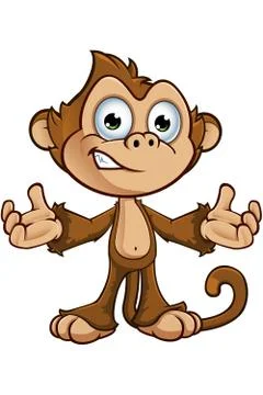 Cheeky Monkey Character Stock Illustration