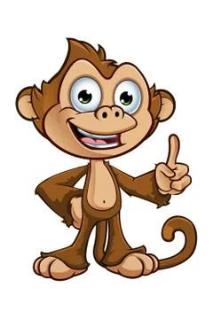 Cheeky Monkey Character Stock Illustration