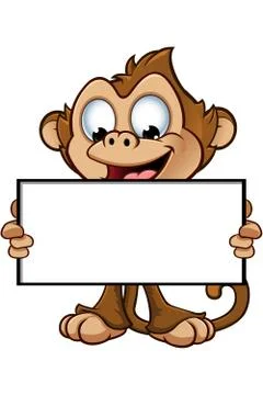 Cheeky Monkey Character Stock Illustration