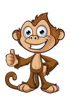 Cheeky Monkey Character Stock Illustration