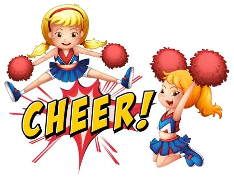 Cheer girls Stock Illustration