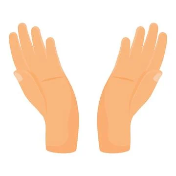 Cheer handclap icon cartoon vector. Crowd applause Stock Illustration