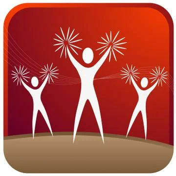 Cheer leaders Stock Illustration