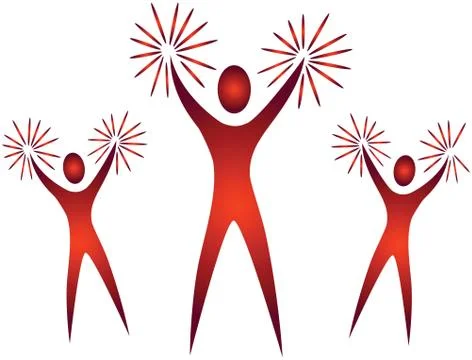 Cheer leaders Stock Illustration