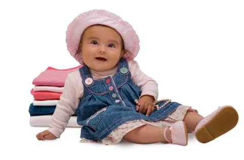 Cheerful baby Foto stock