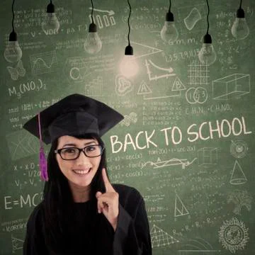 Cheerful bachelor getting idea Stock Illustration