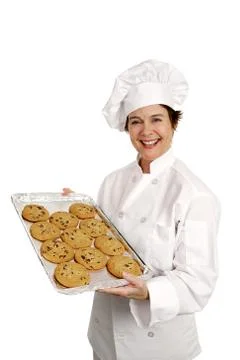 Cheerful Bakery Chef Stock Photos