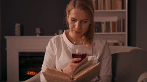 Cheerful blonde in apartment Stock Footage 154371825