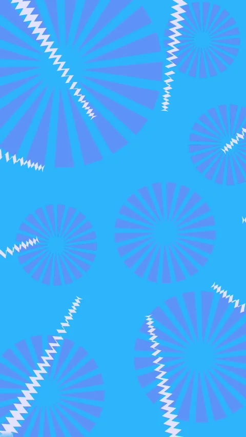 Cheerful Blue Background with Moving Circular Shapes Stock Footage 302399916