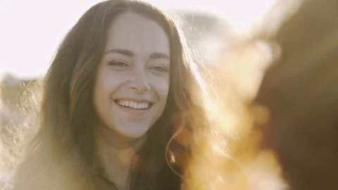 Cheerful bride in sunlight Video stock 97914182