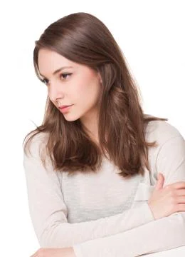 Cheerful brunette. Stock Photos