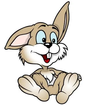 Cheerful Bunny Illustrazione stock
