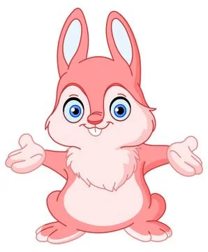 Cheerful bunny Stock Illustration