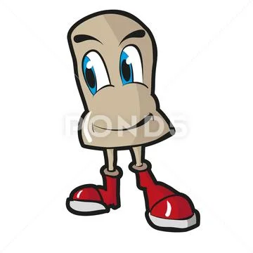 Cheerful character for labels and entertainment Stock Illustration
