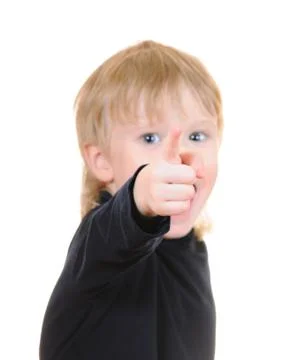 The cheerful child Stock Photos