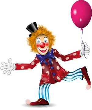 Cheerful clown Stock Illustration