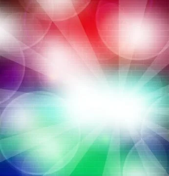 Cheerful colored bricks background, bokeh Stock Illustration