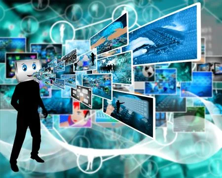 Cheerful computer 스톡 일러스트