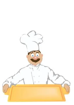 The cheerful Cook Stock Illustration