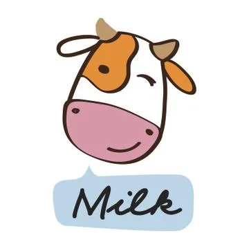 The cheerful cow Stock Illustration