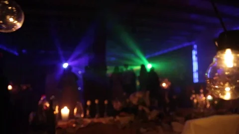 A cheerful crowd is dancing at a party . Video stock 75328968
