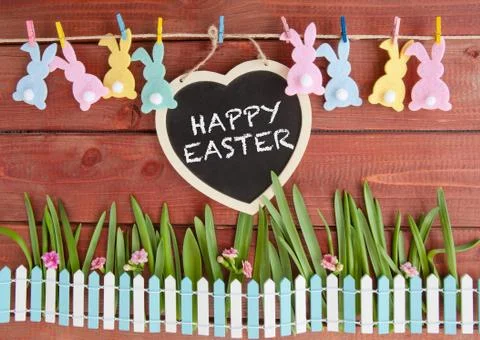 Cheerful decoration for easter Stock Photos