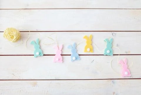 Cheerful easter decorations Foto stock