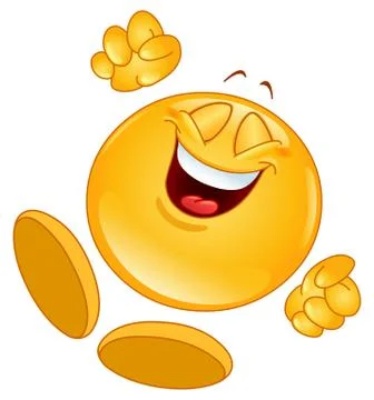 Cheerful emoticon Stock Illustration