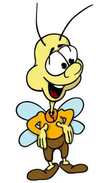 Cheerful Fly Stock Illustration