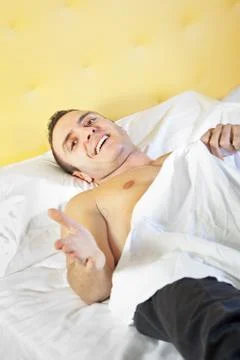 Cheerful guy Stock Photos