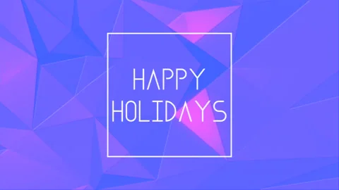 Cheerful holidays vibrant triangular geometric pattern in shades of purple and Stock Footage 279653997