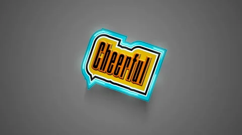 Cheerful Label 스톡 동영상 1118260