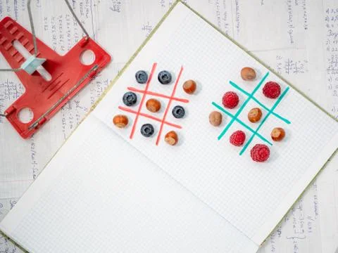 Cheerful learning without boredom while playing tasty games. Stock Photos