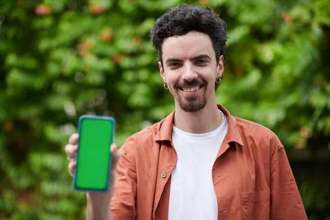 Cheerful Mobile Application Developer Stock Photos